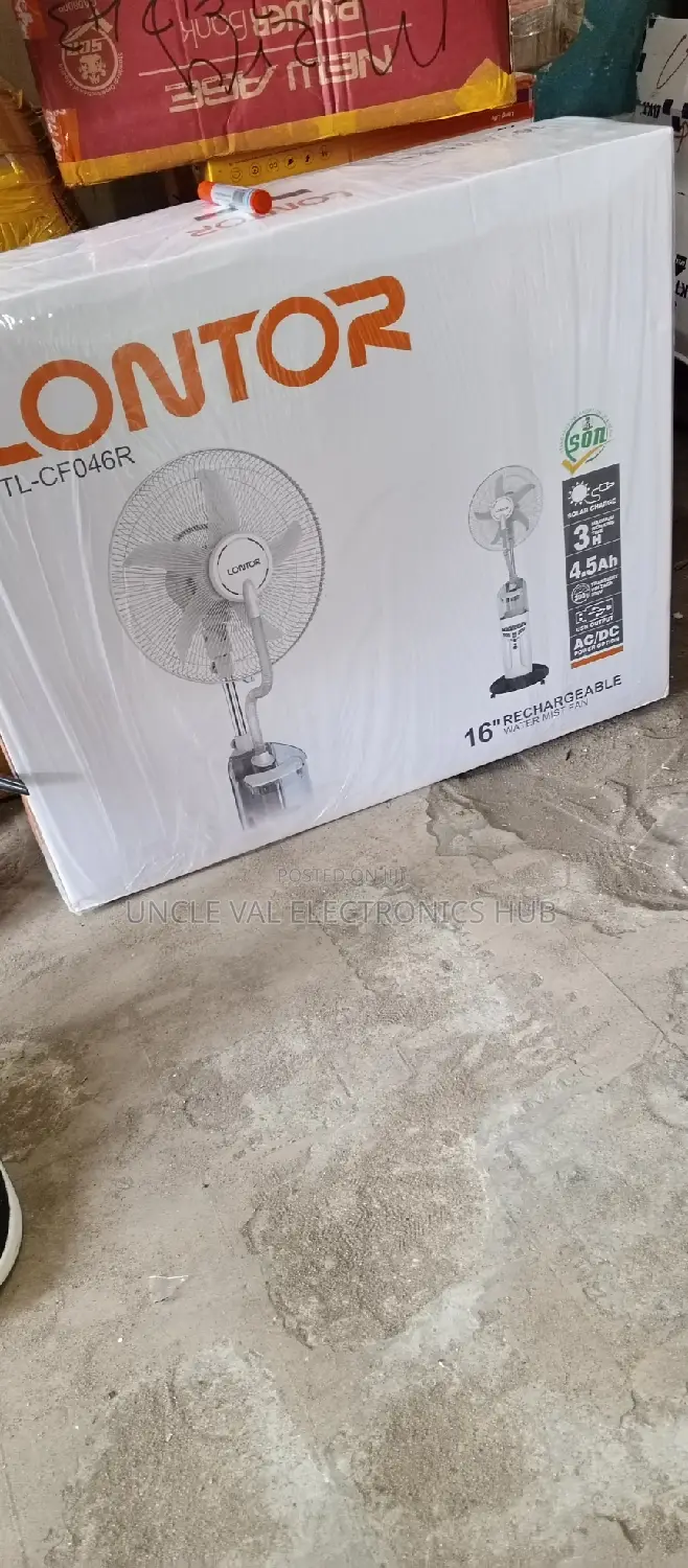 Lontor 16" Rechargeable Mist Fan