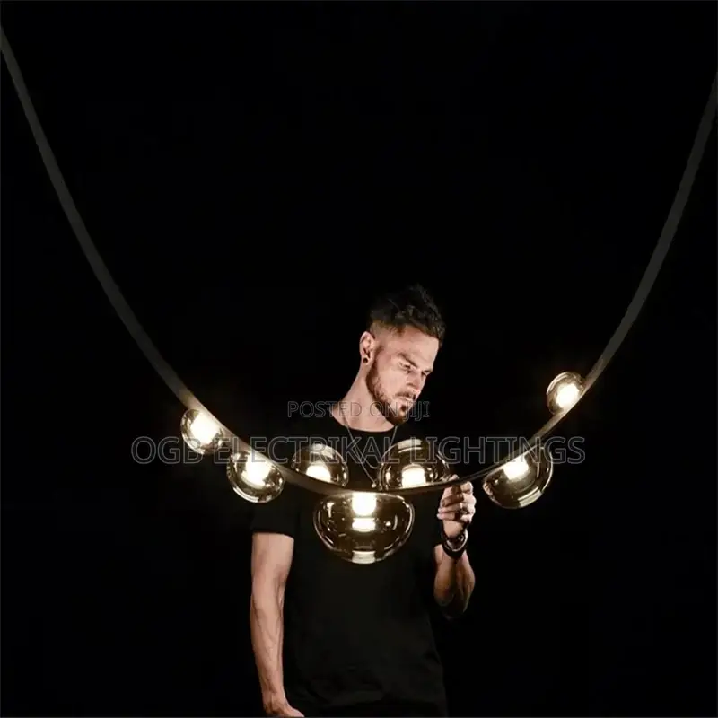 Modern Leather Led Pendant Lamp