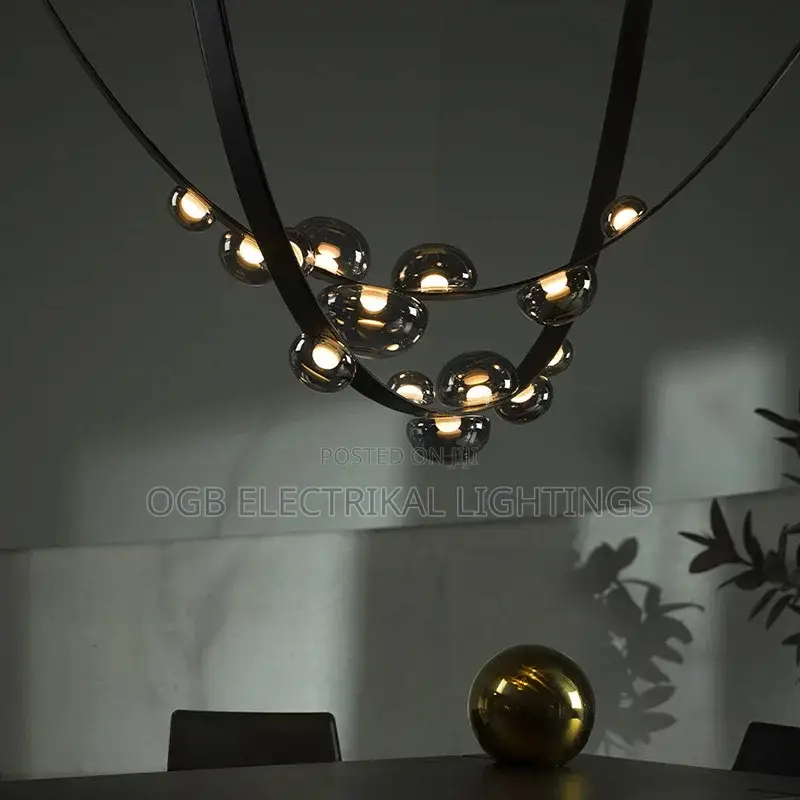 Modern Leather Led Pendant Lamp