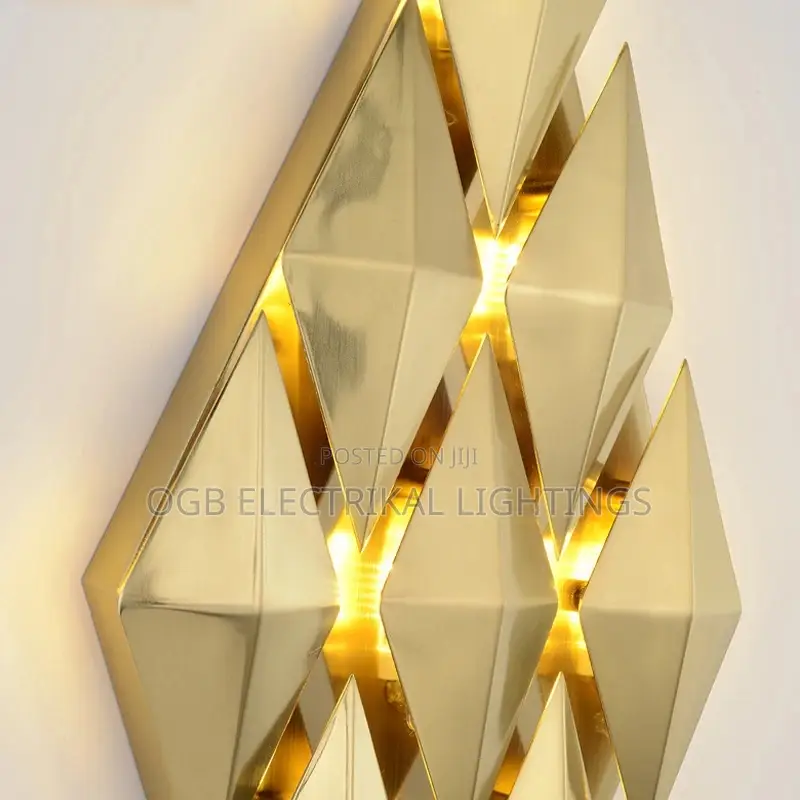 Modern Golden Diamond Wall Lamp
