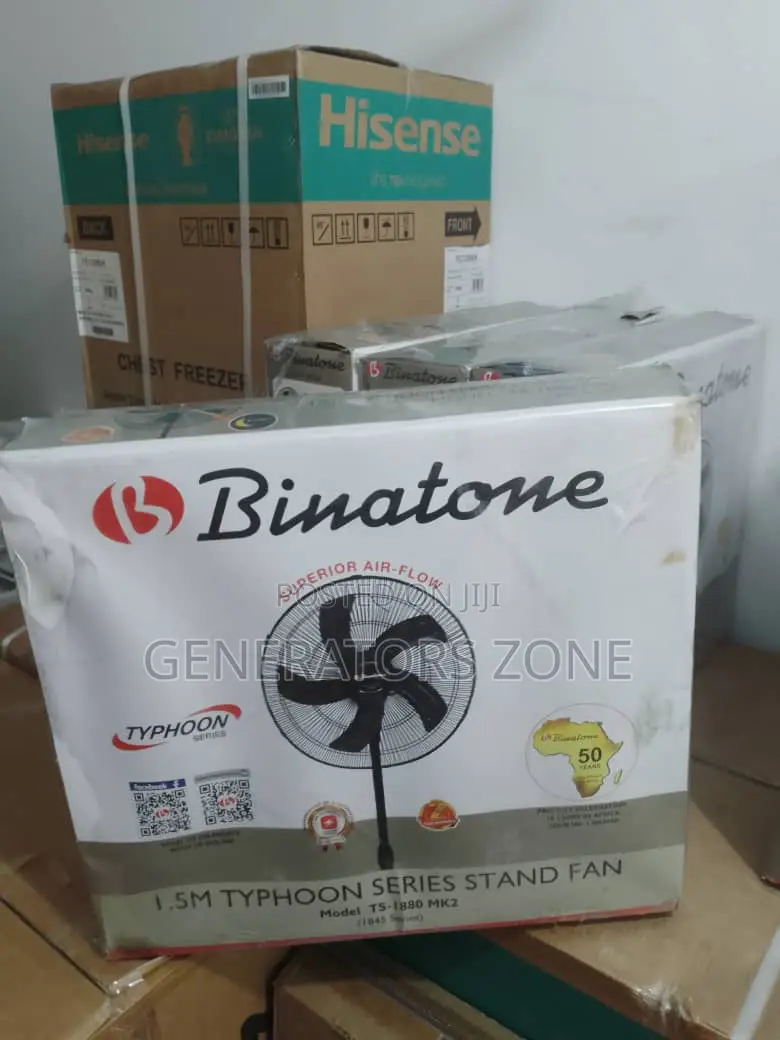 Affordable 18-Inch Binatone Standing Fan (Black)