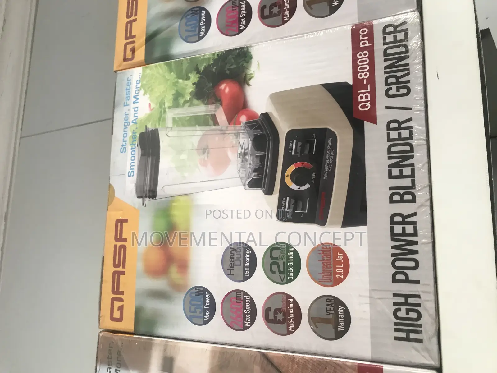 Qasa High Power Blender / Grinder GBL-8008 Pro