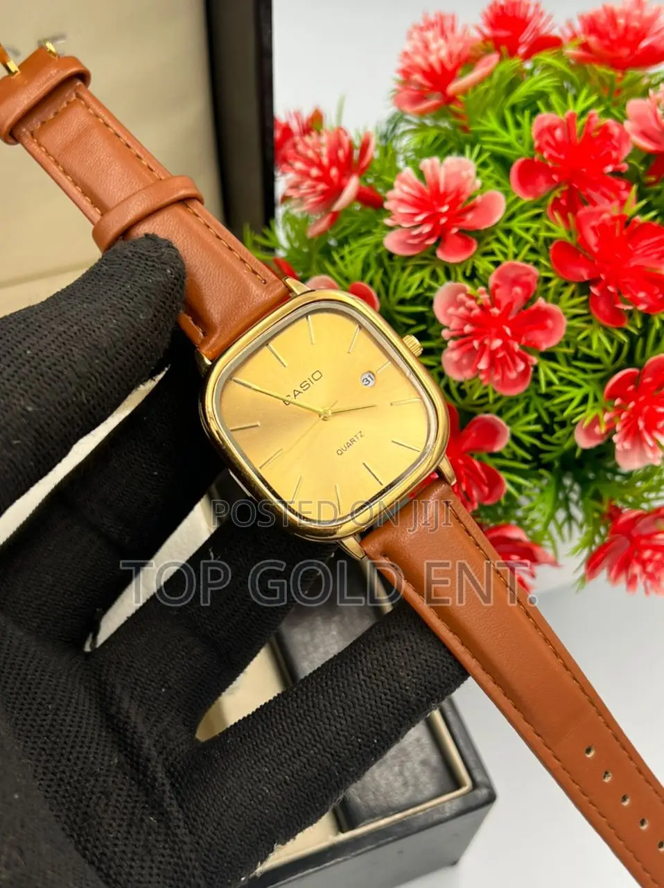 Casio Leather Wristwatch