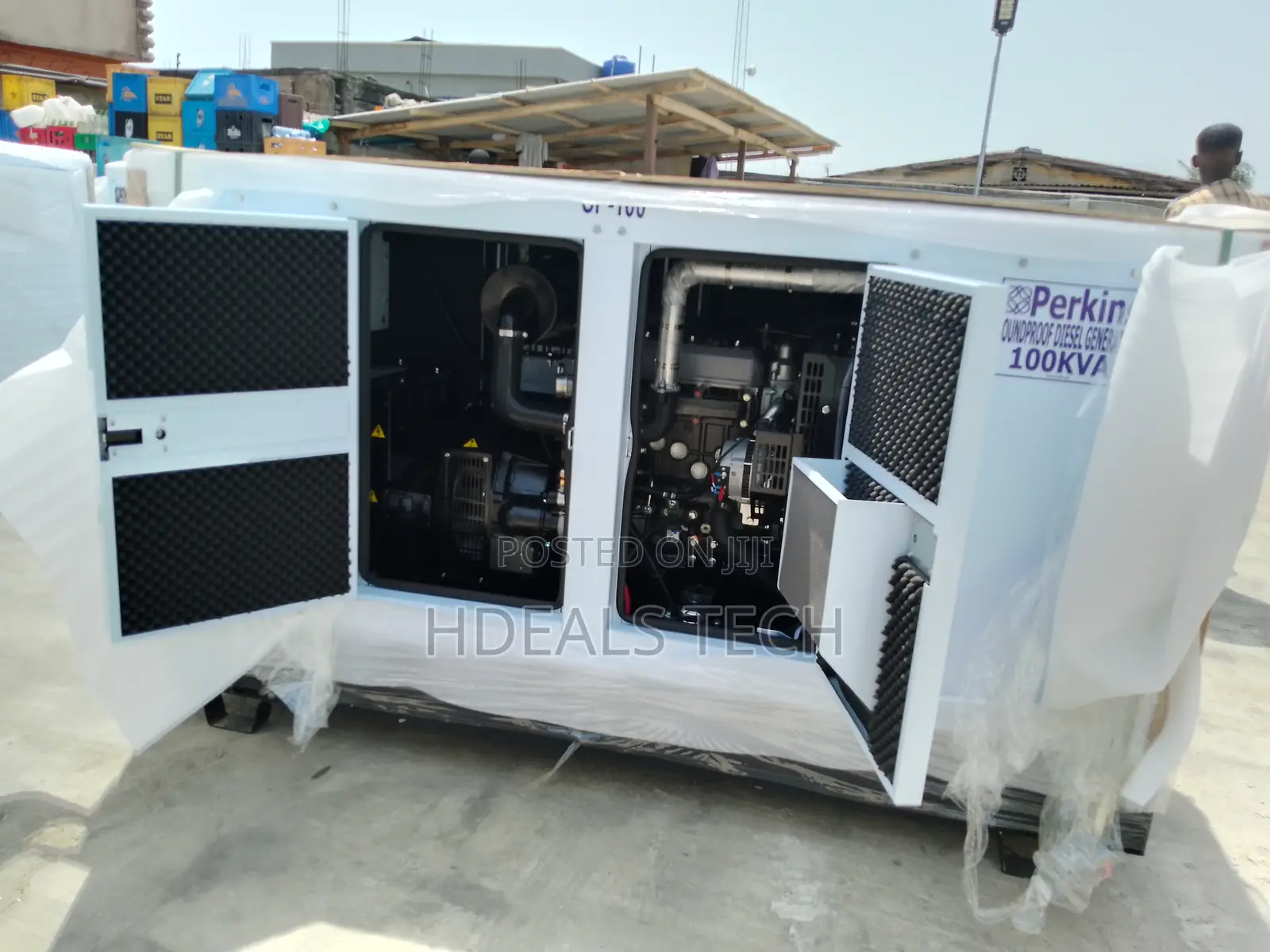 Perkins Soundproof 100kva Diesel Generator.