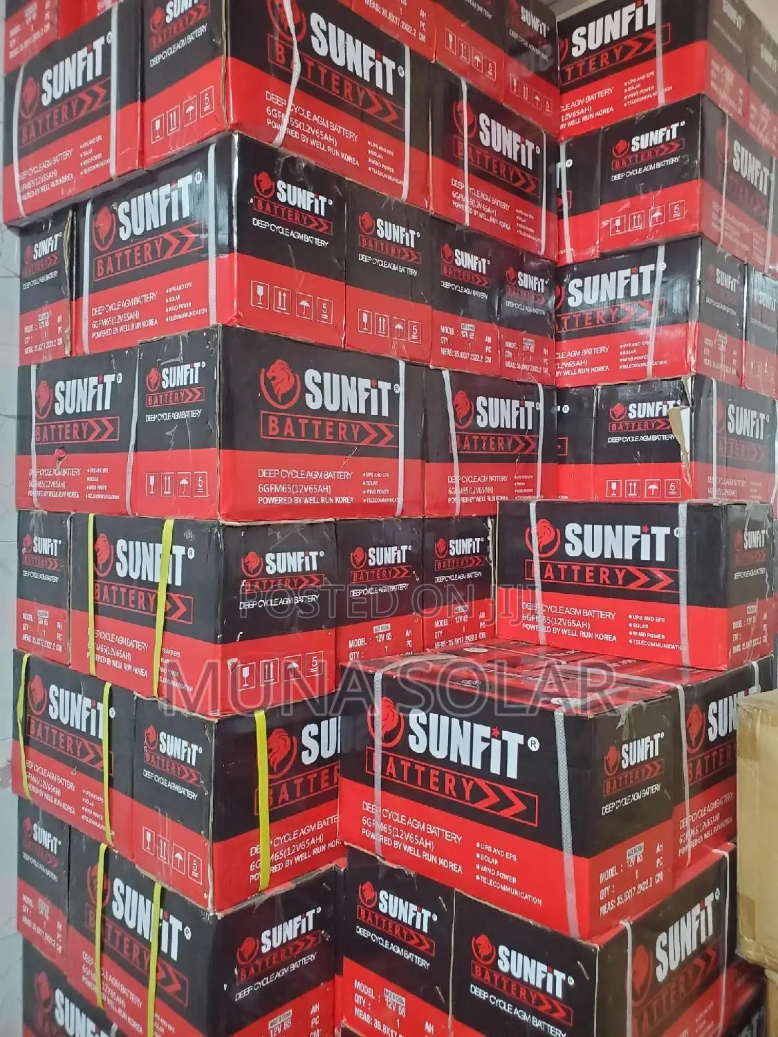 65ah 12v Sunfit Dry Cell Battery