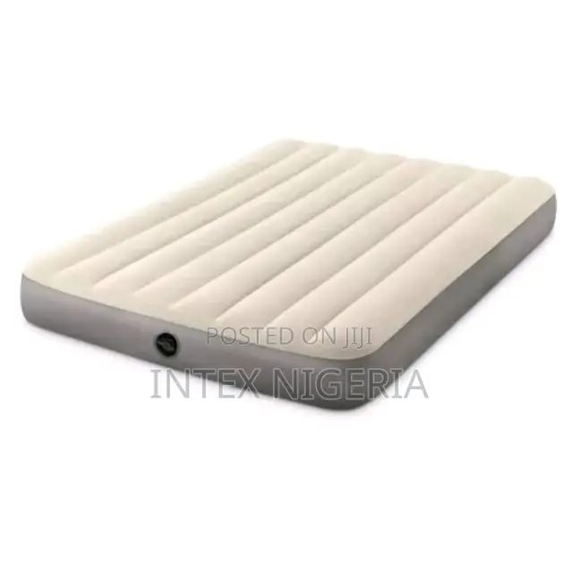 Inflatable Dura-Beam Double Air Bed