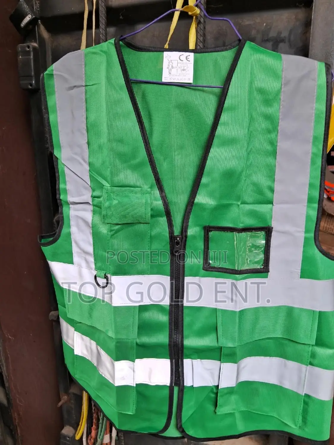 Reflective Vest + Pocket And Zip