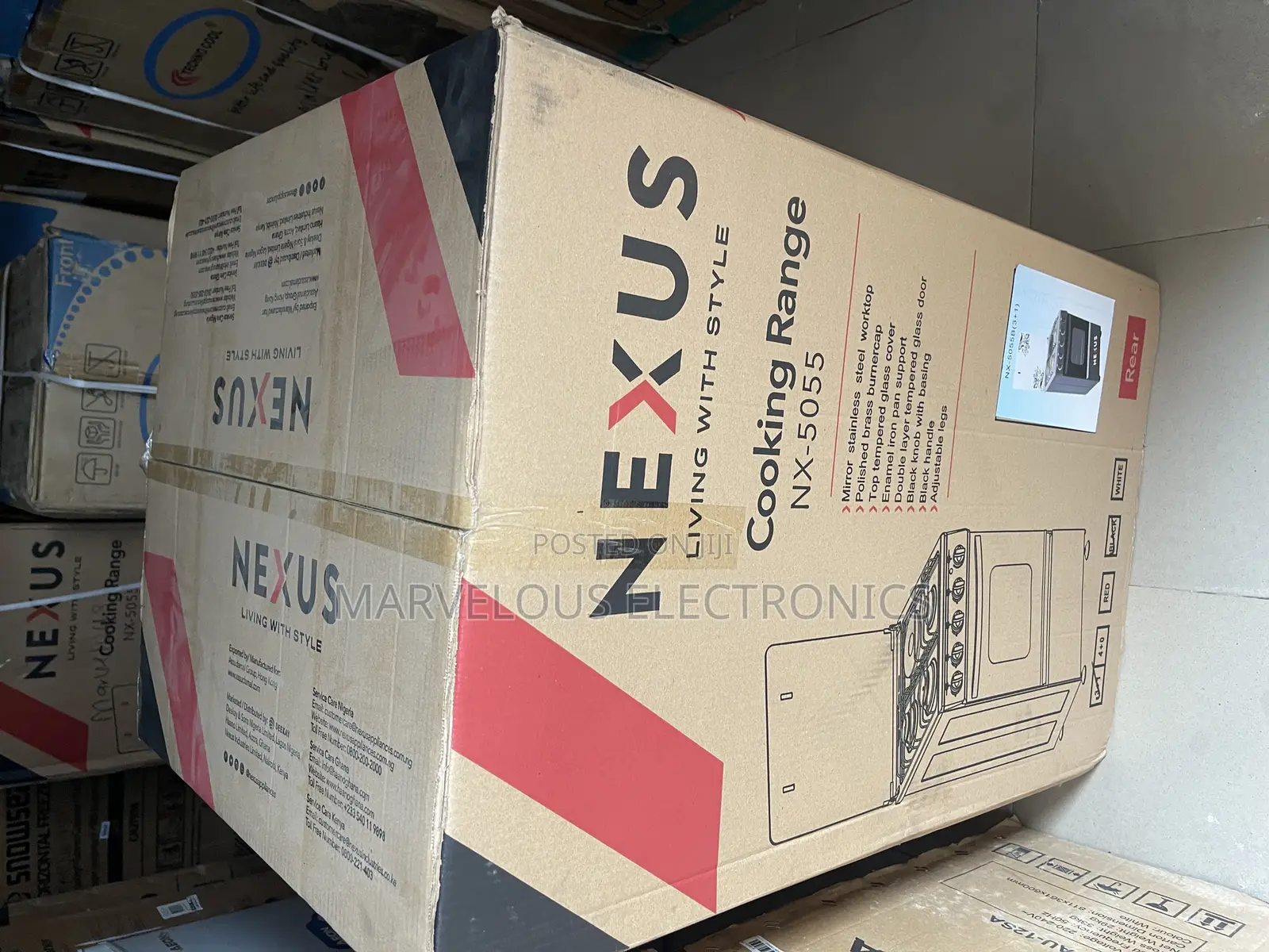 Brand Néw Nexus Standing Gass With Oven 3gass 1 Electric