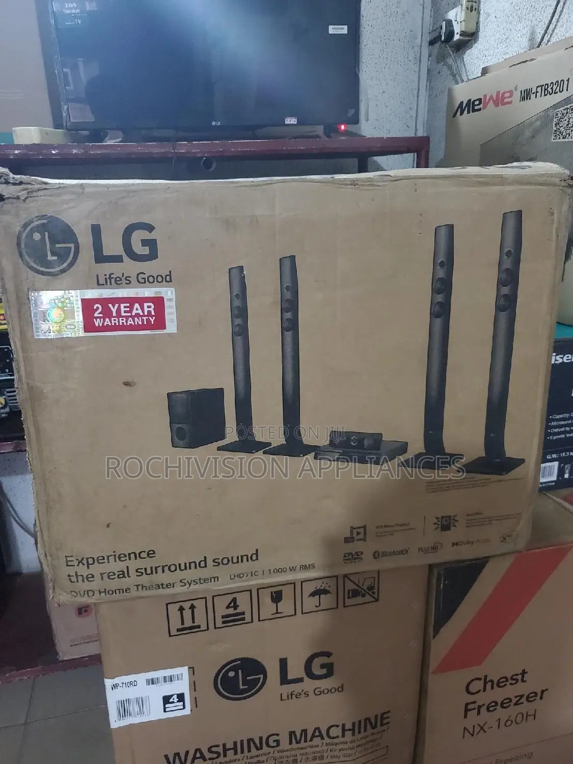 LG DVD Home Theater System LHD71C 1000watts Heavy-Duty Sound
