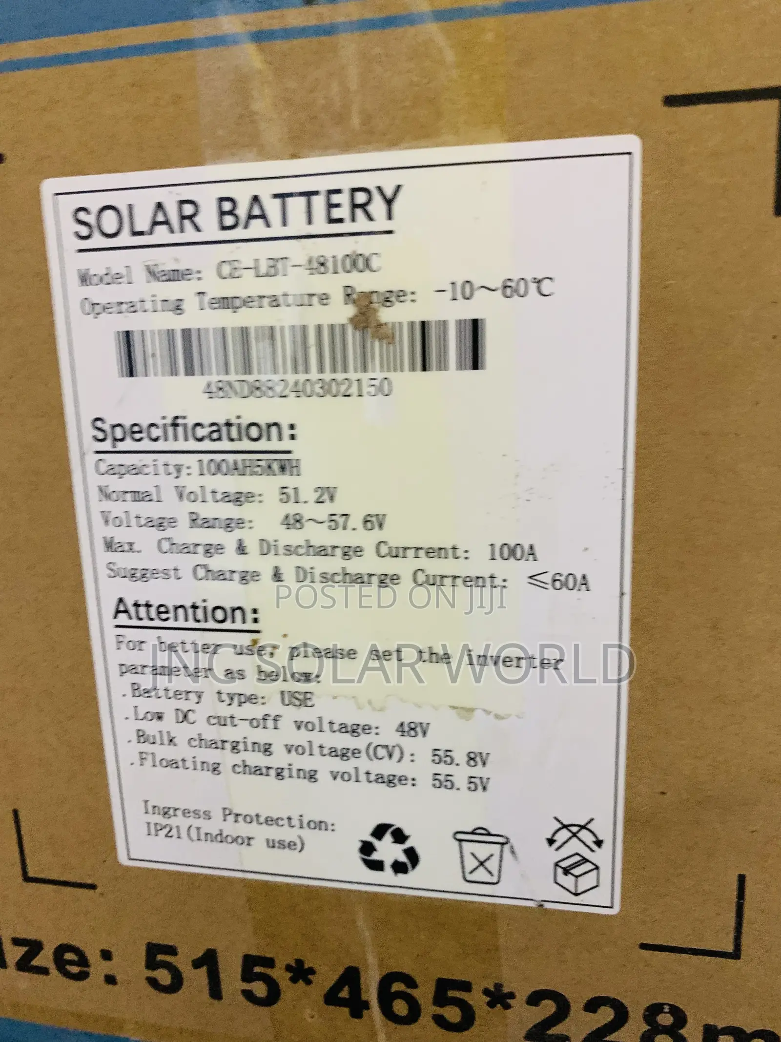 5kwh/48v Cworth Energy Lithium Battery