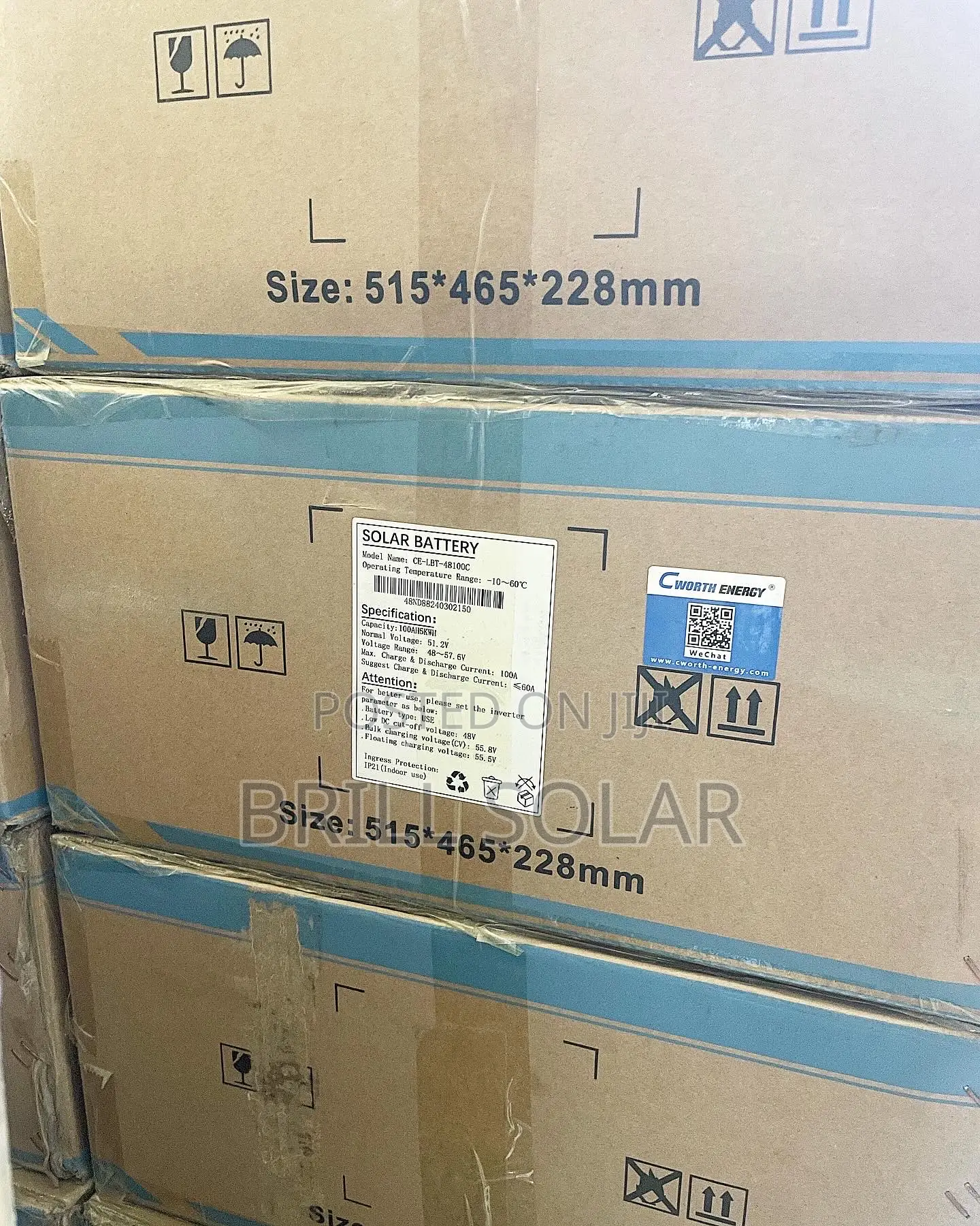 5kwh, 51.2v Cworth Solar Lithium Battery (Lbt)