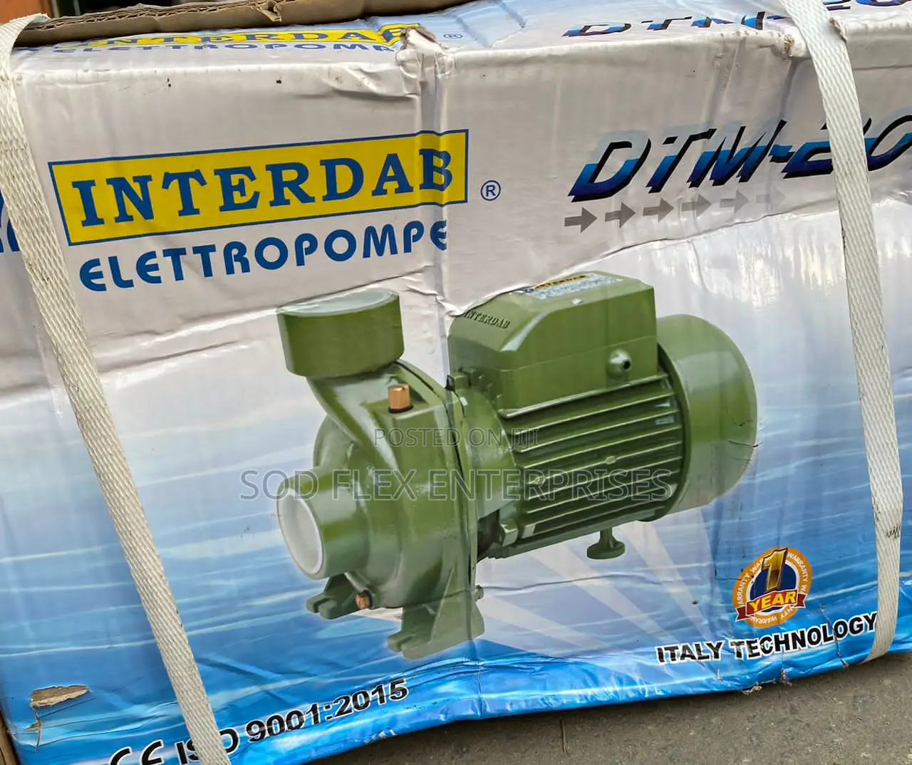 2hp Brand New Interdab Portable Surface Pump 100% Copper