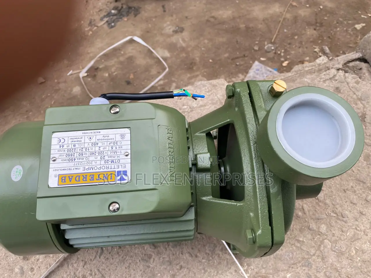 2hp Brand New Interdab Portable Surface Pump 100% Copper