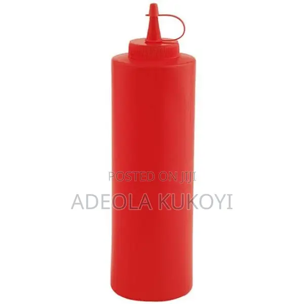 1 Liter of Squeeze Bottle Ketchup, Sauce Dispenser .
