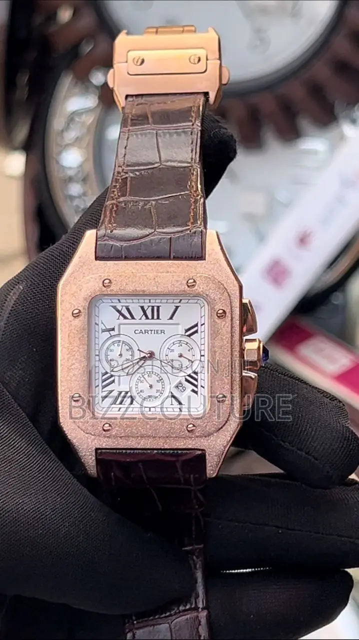 Original CARTIER Leather Strap Watch Available in Store