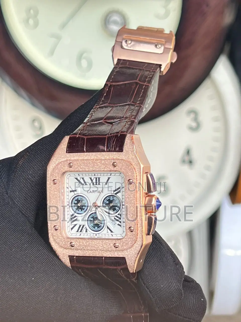Original CARTIER Leather Strap Watch Available in Store