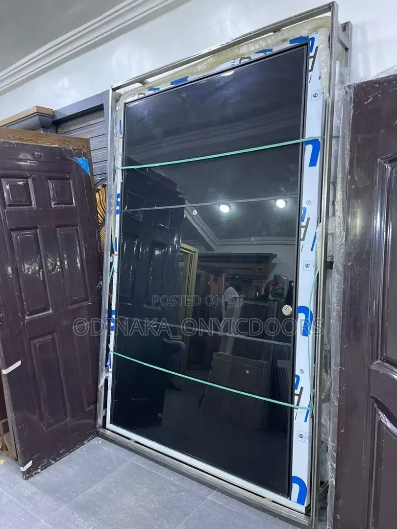 8ft by 5ft Turkish Pivot Door (Plain Black)