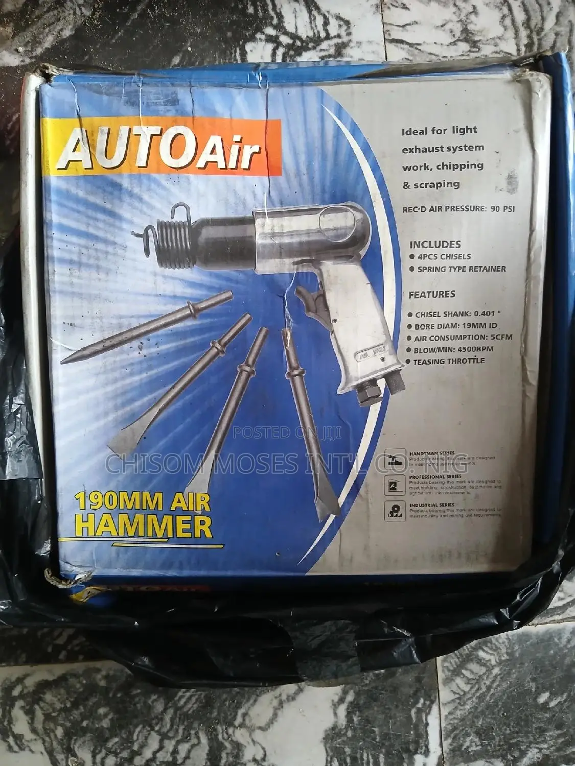 Air Pneumatic Hammer Gun Kit Chipping Gun