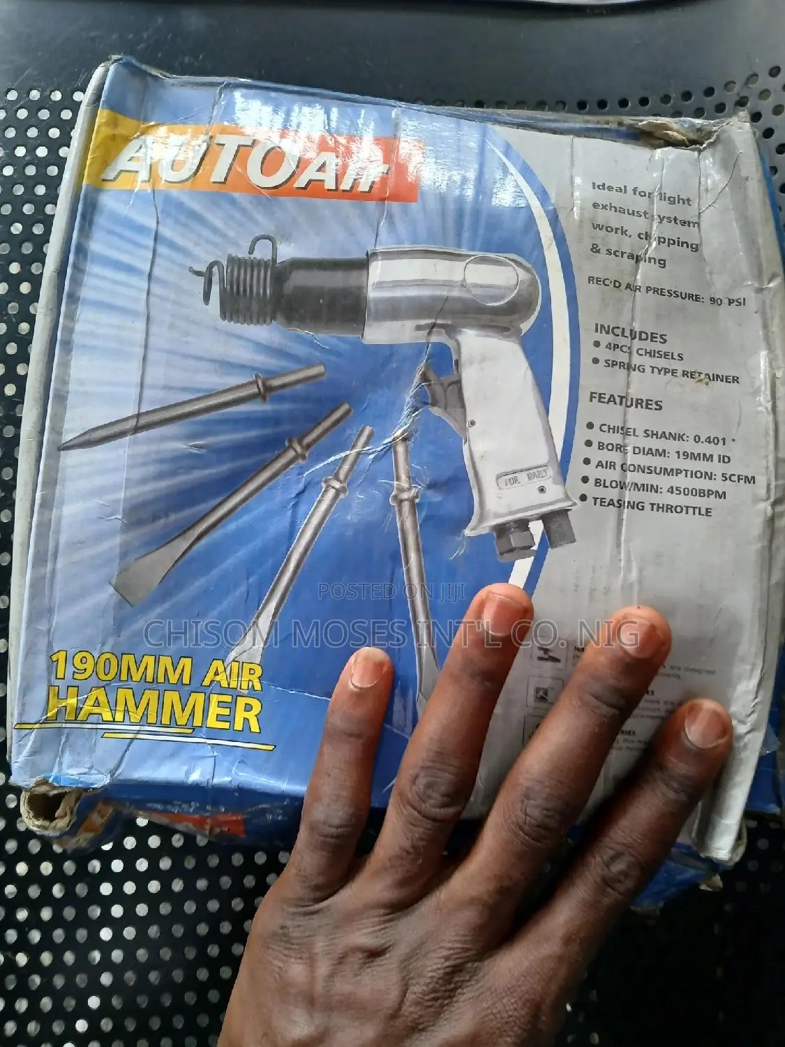 Air Pneumatic Hammer Gun Kit Chipping Gun