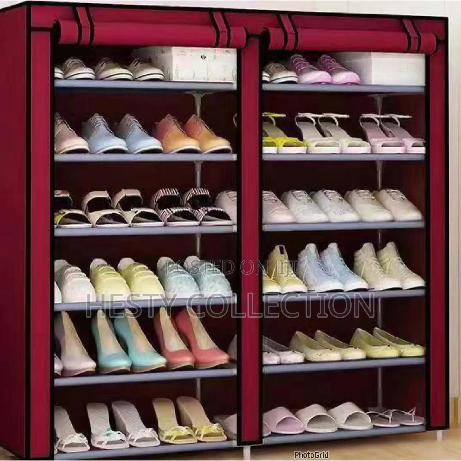 Double Face Covered Shoe Rack Wardrobe