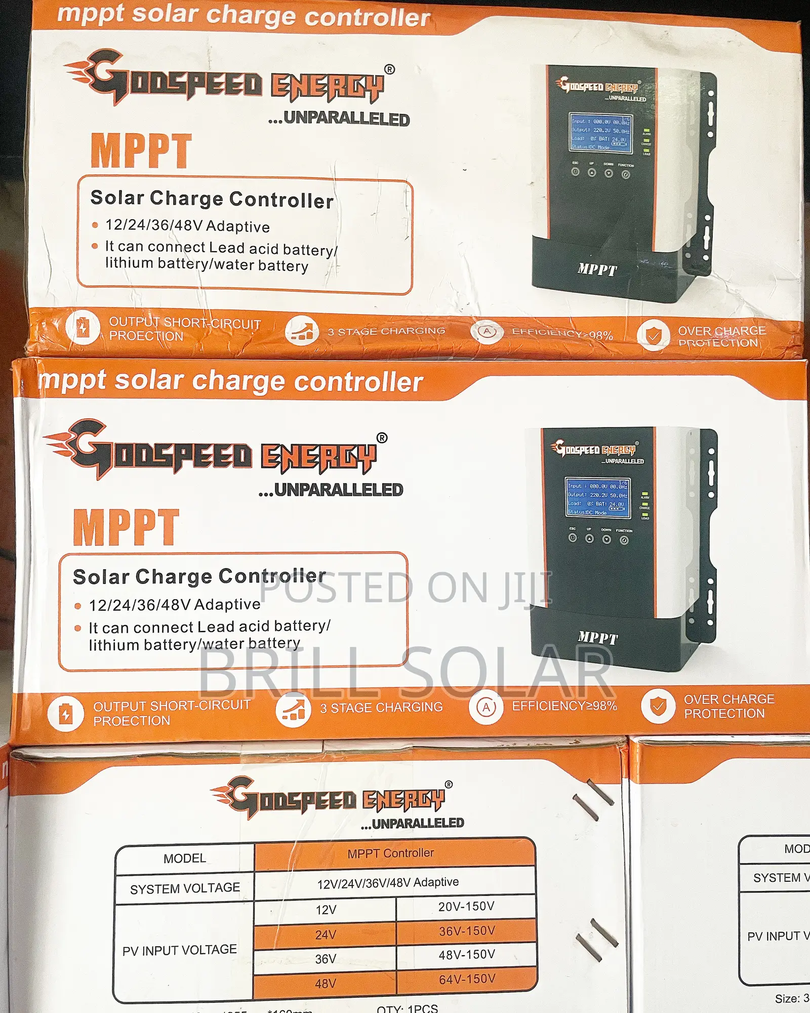 60A Godspeed Energy MPPT Solar Charge Controller