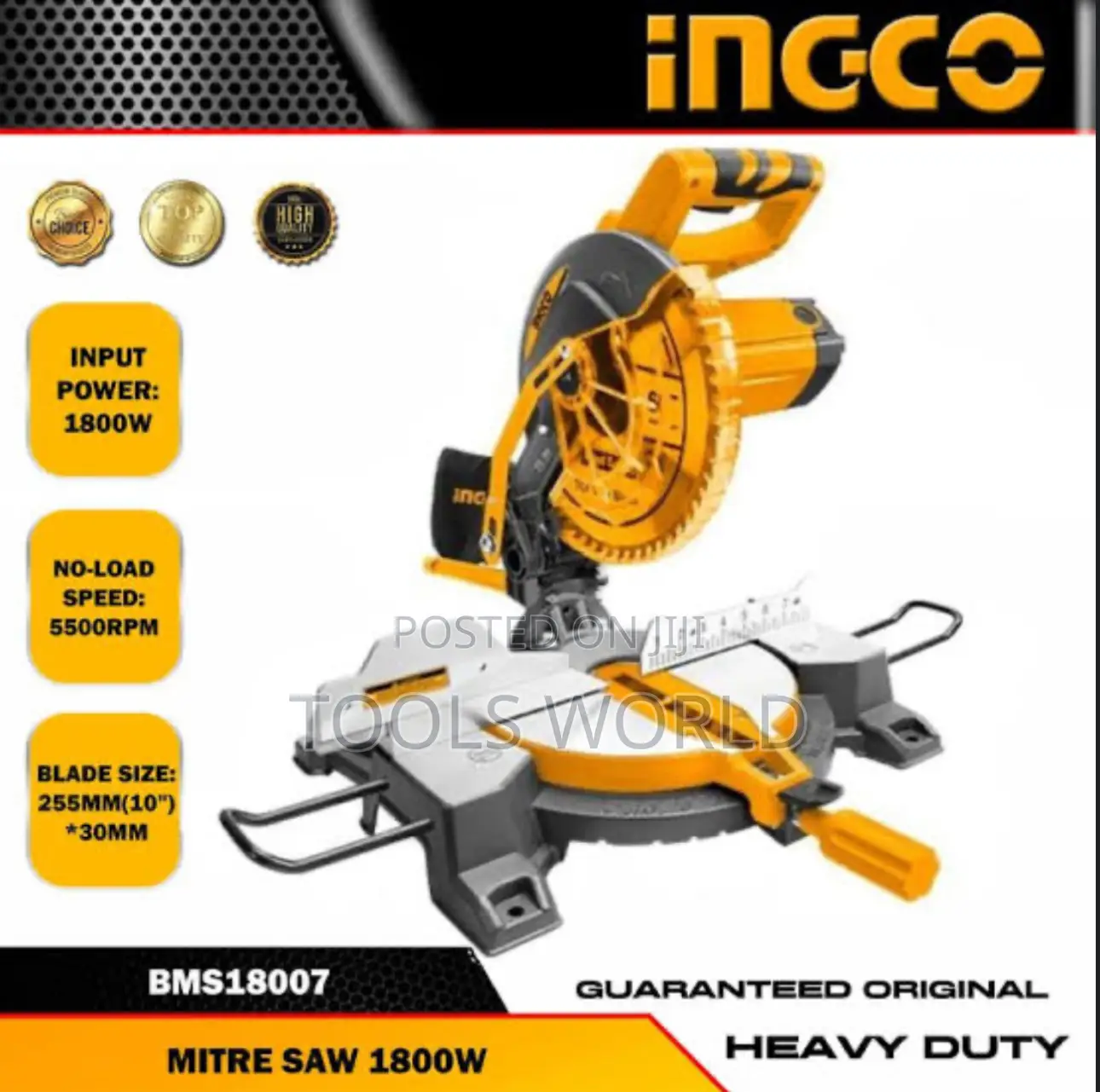 Wood Aluminium Ingco Miter Saw, Cutting Blade Size 10 Inch