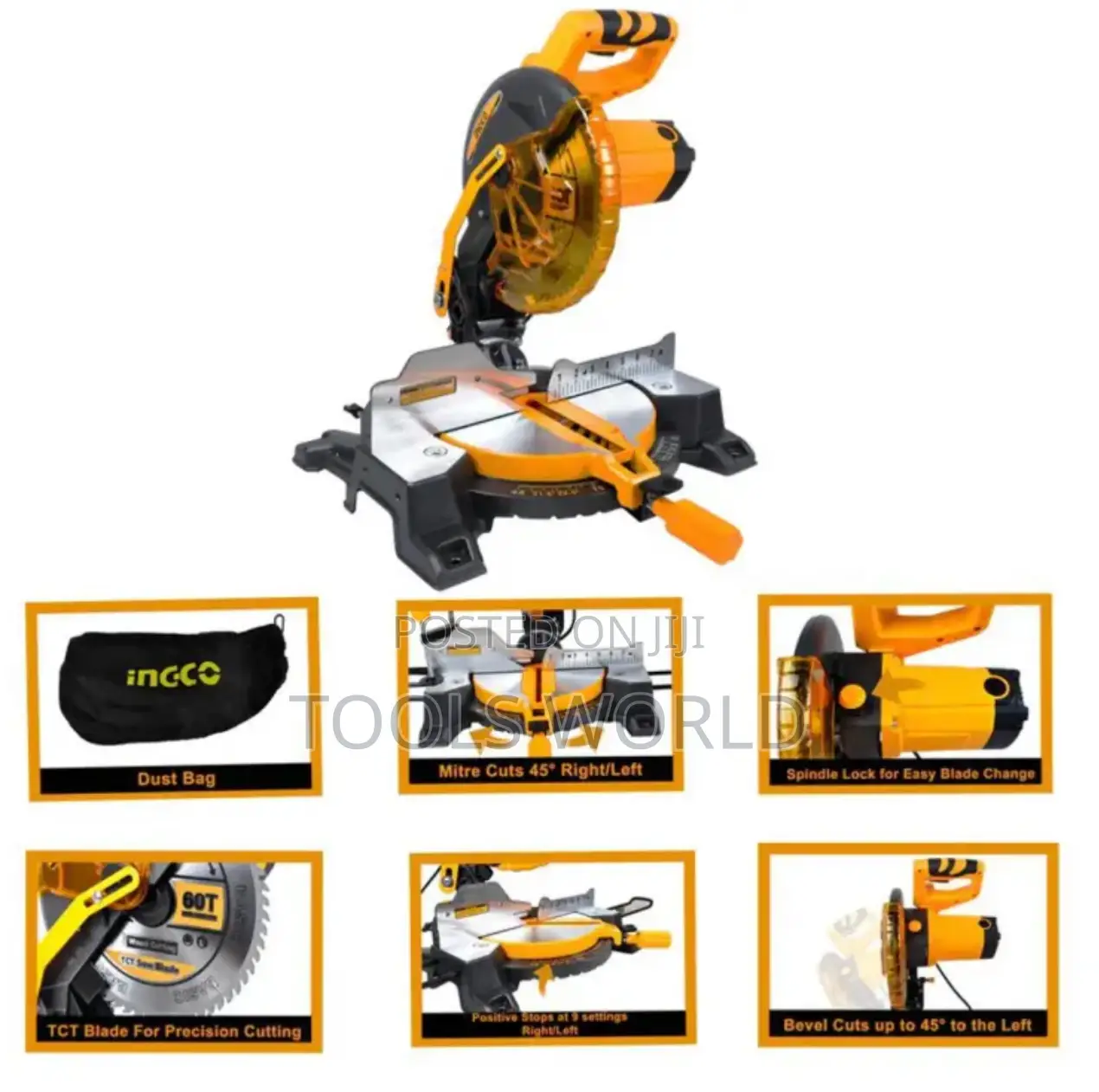 Wood Aluminium Ingco Miter Saw, Cutting Blade Size 10 Inch