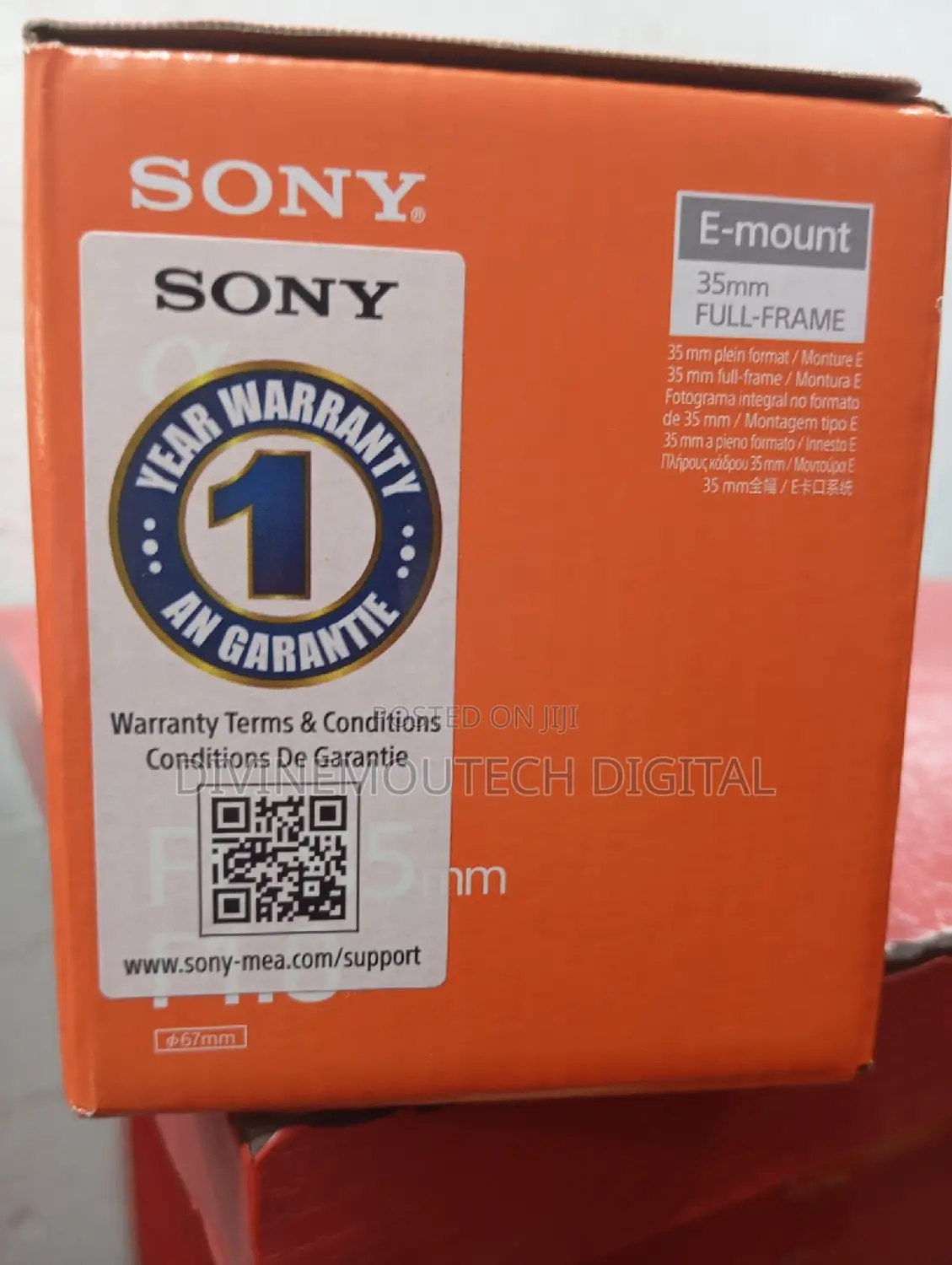 Sony Lens 85mm F1.8 For Portrait Prime Lens