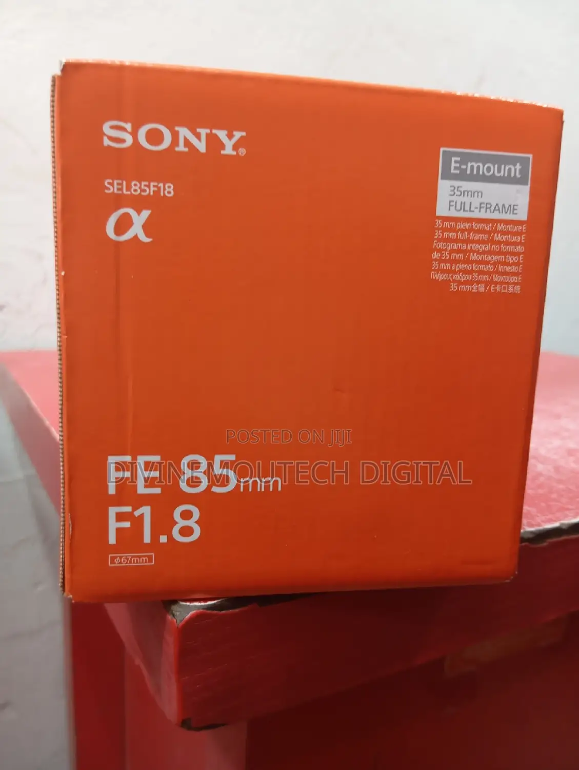 Sony Lens 85mm F1.8 For Portrait Prime Lens