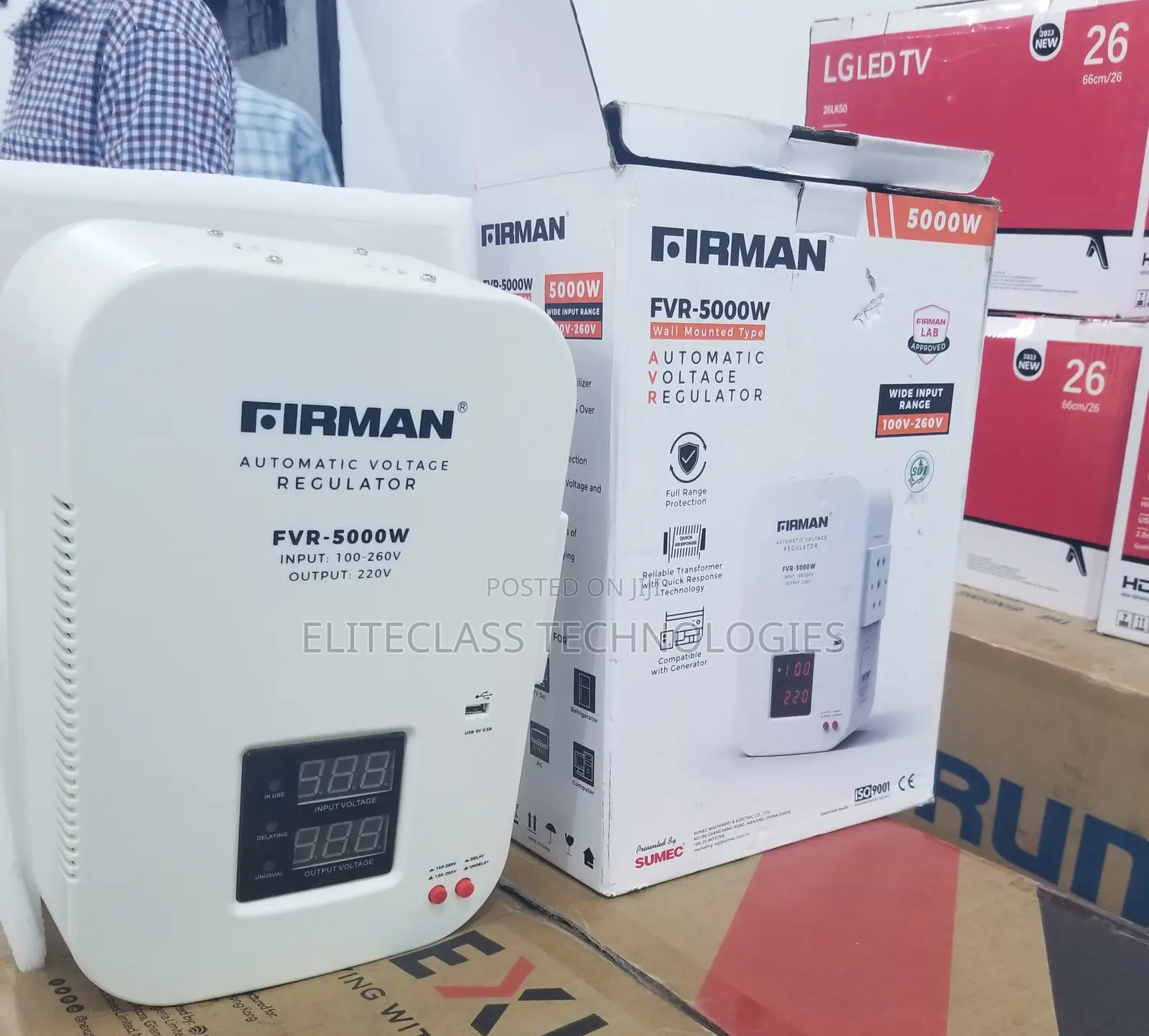 Original Firman 5000W Wall Mounted Stablizer.