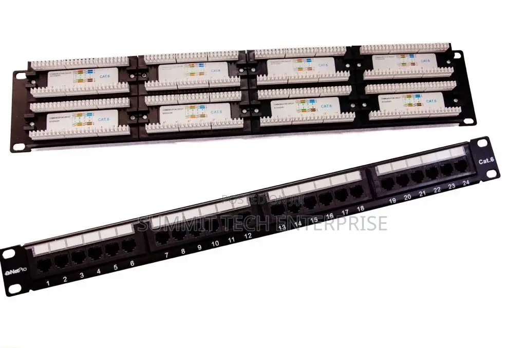 Netpro 48 Port 1U Rackmount Cat 6 Unshielded Full Loaded Pat