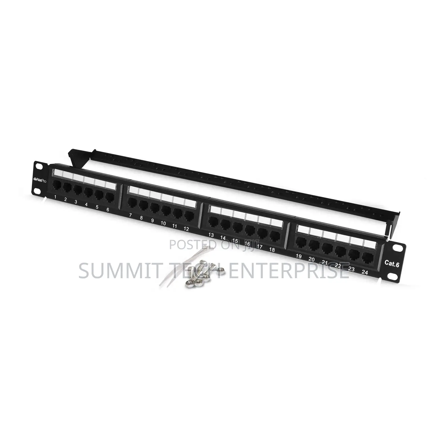 Netpro 24 Port 1U Rackmount Cat 6 Unshielded Full Loaded Pat