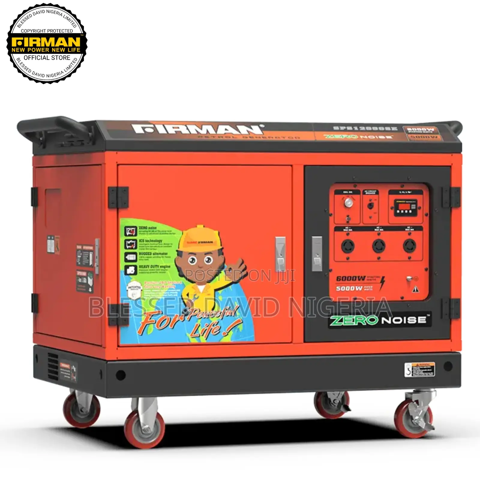 Firman SPS12000SE, 6.2kva Zero Noise Generator Remote Start