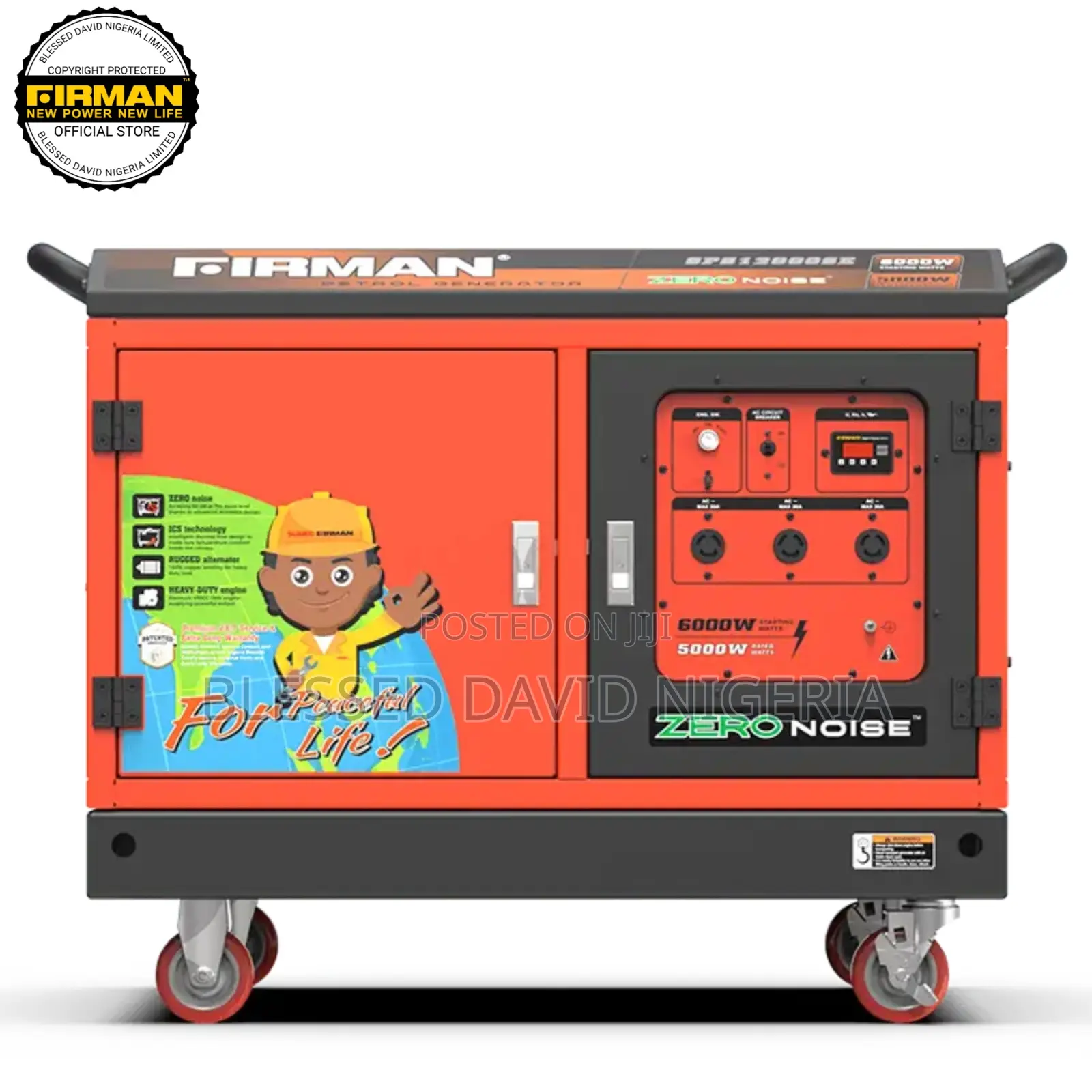Firman SPS12000SE, 6.2kva Zero Noise Generator Remote Start