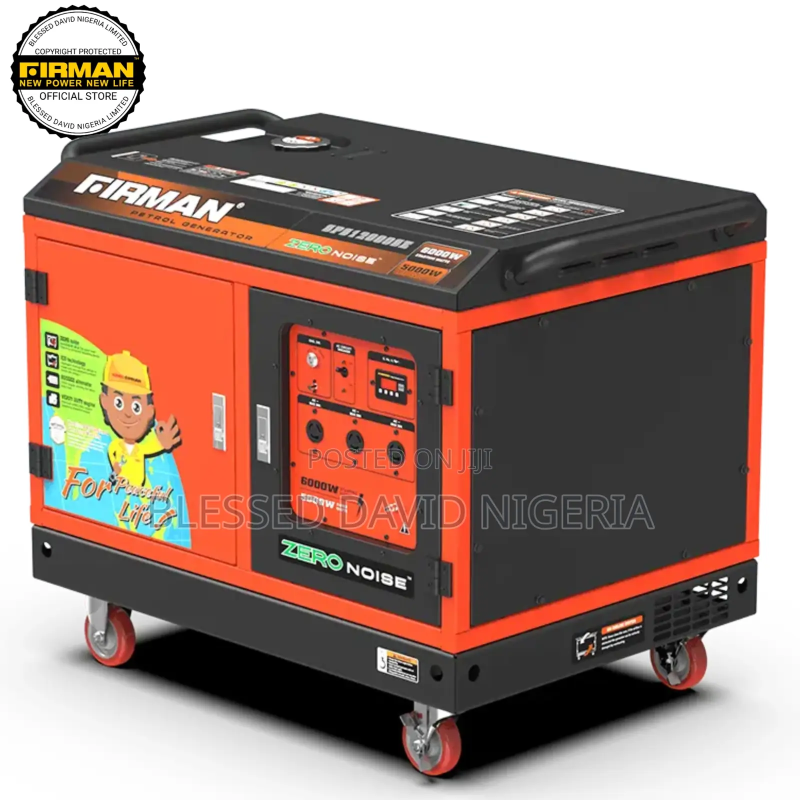 Firman SPS12000SE, 6.2kva Zero Noise Generator Remote Start