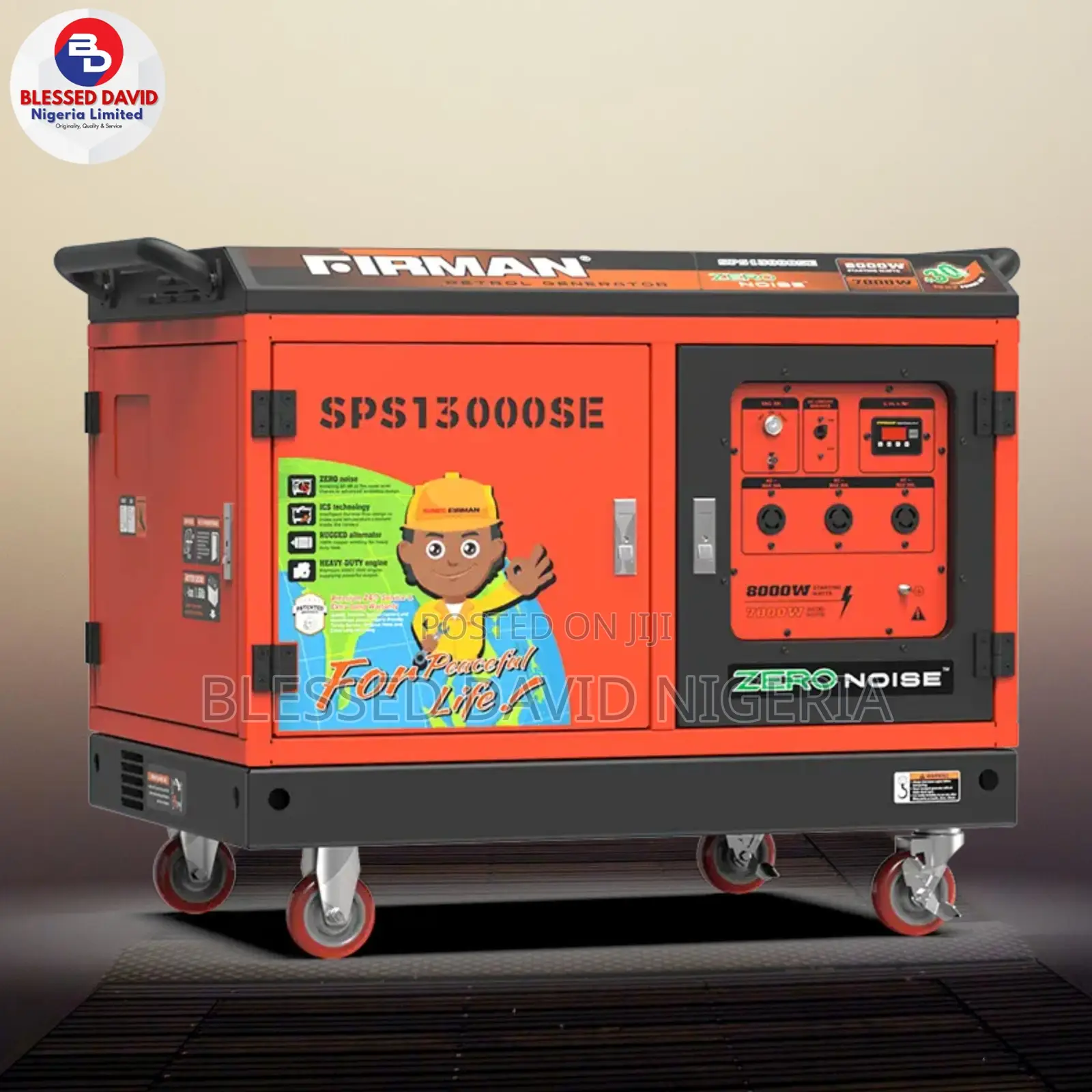 Firman Sps13000se, 8.7kva Zero Noise Generator Remote Start