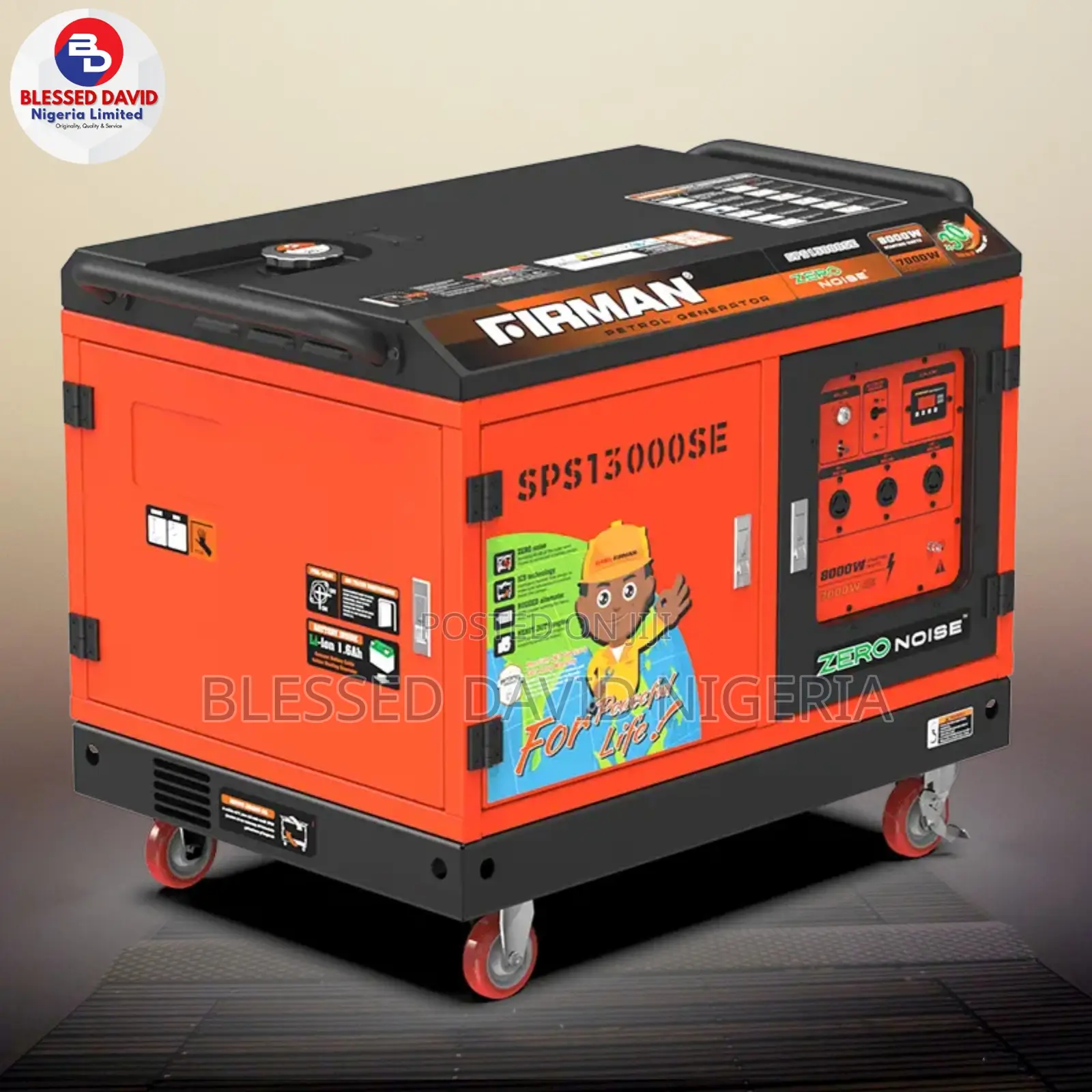 Firman Sps13000se, 8.7kva Zero Noise Generator Remote Start