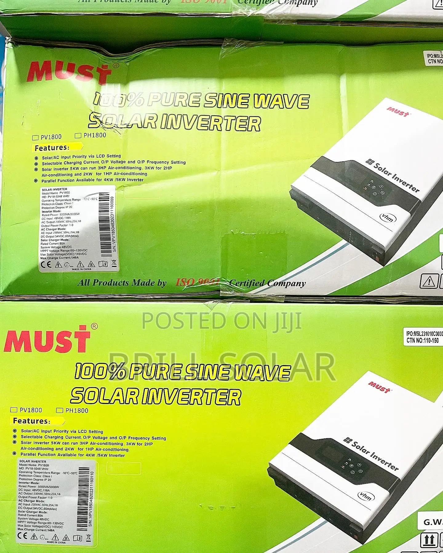 5kva, 48v Must Pure Sine Wave Hybrid Inverter - VHM