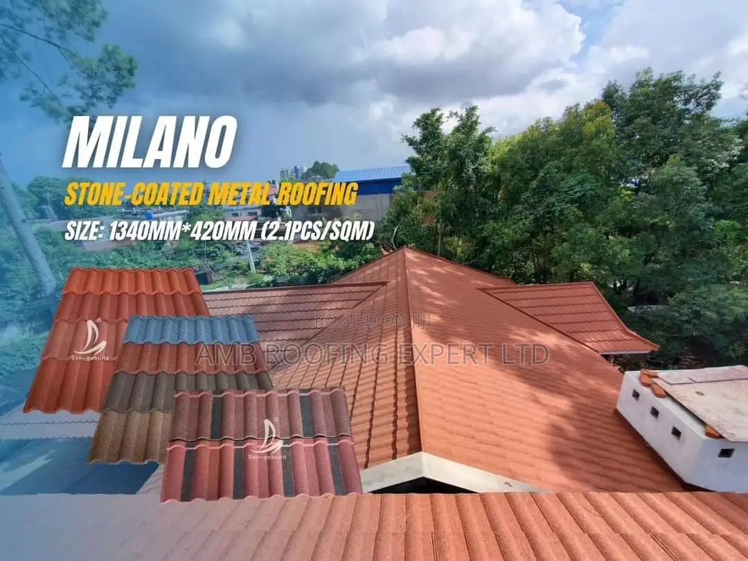 Stone Coated Roofingtiles With 50 Years Guarantee Certifica