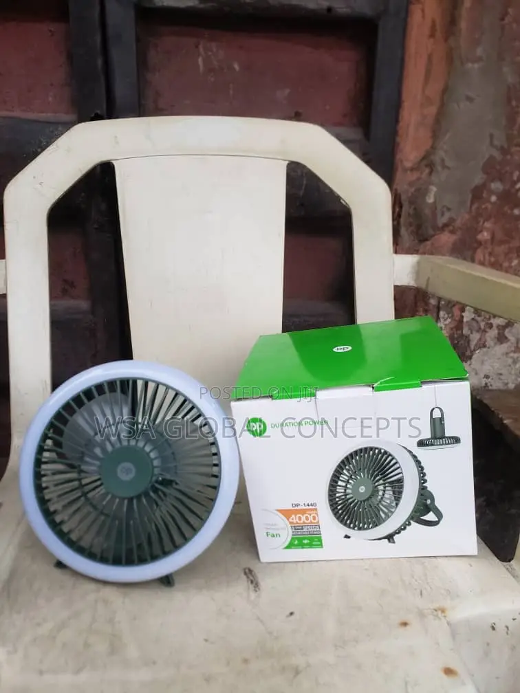 Portable Rechargeable Fan With Led Lights