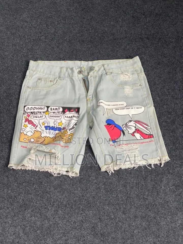 Stylish Ski Unique Men’S Short Jeans 32