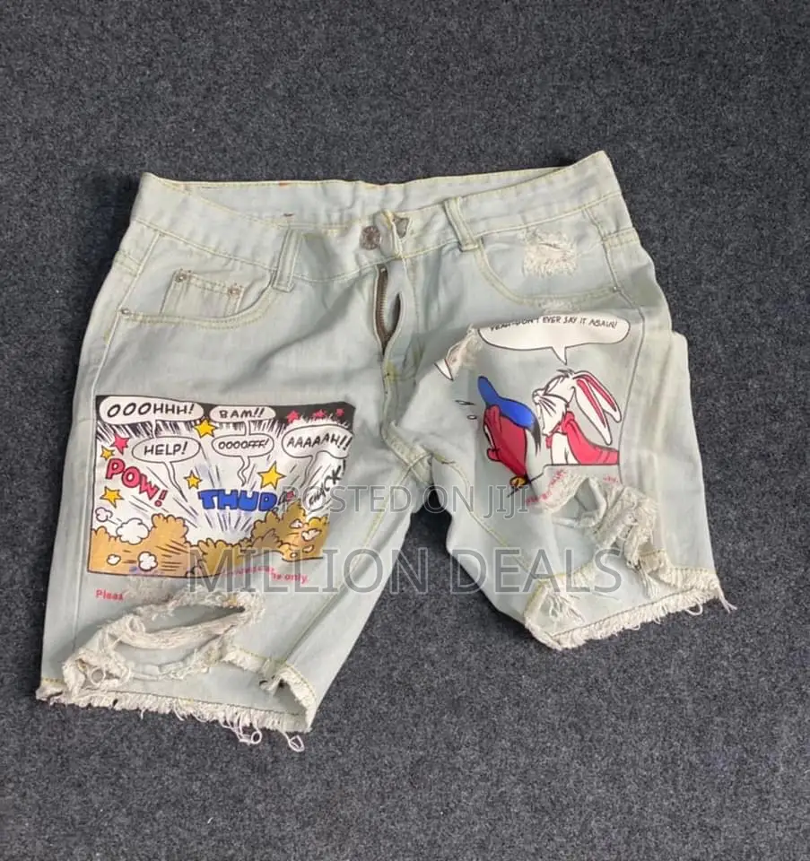 Stylish Ski Unique Men’S Short Jeans 32