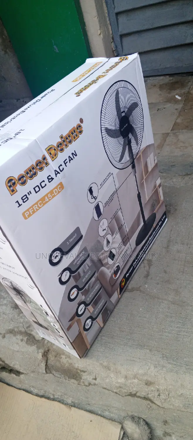 Power Deluxe 18" DC/AC Standing Fan