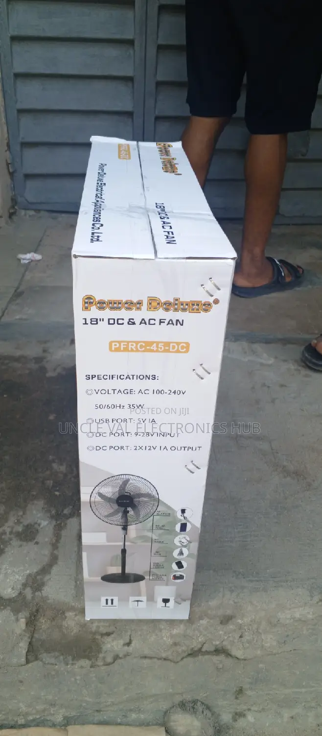 Power Deluxe 18" DC/AC Standing Fan