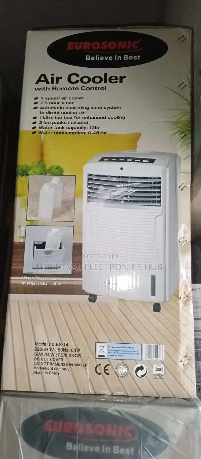 Eurosonic 12L Aircooler ES-14 With Remote Control