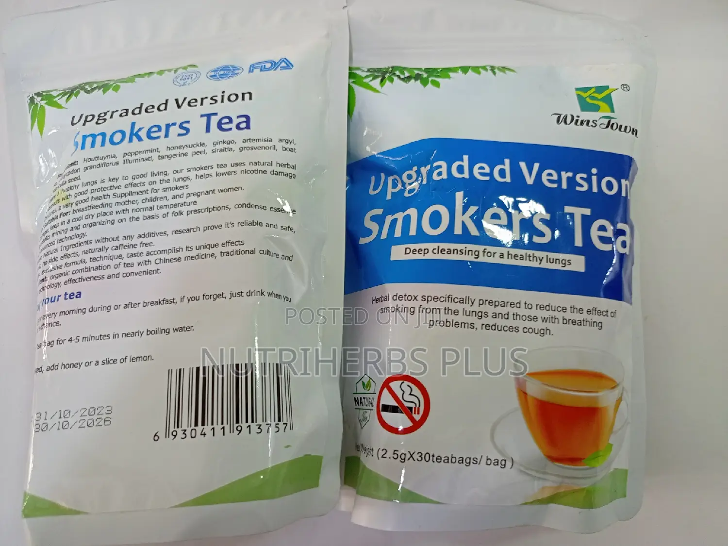 Wins Town Smokers Tea:Herbal Detox for Smokers