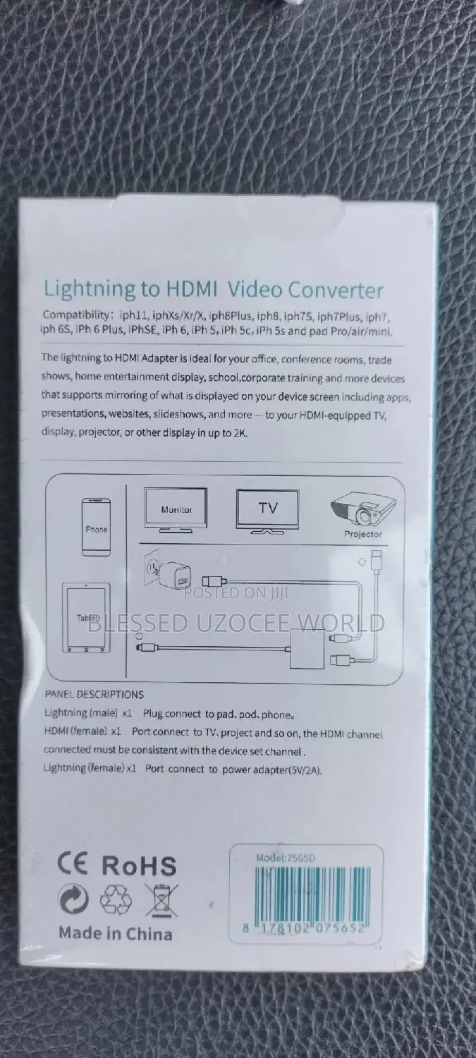 iPhone/Lightning to Hdmi Video Converter,For iPhone,iPad Etc