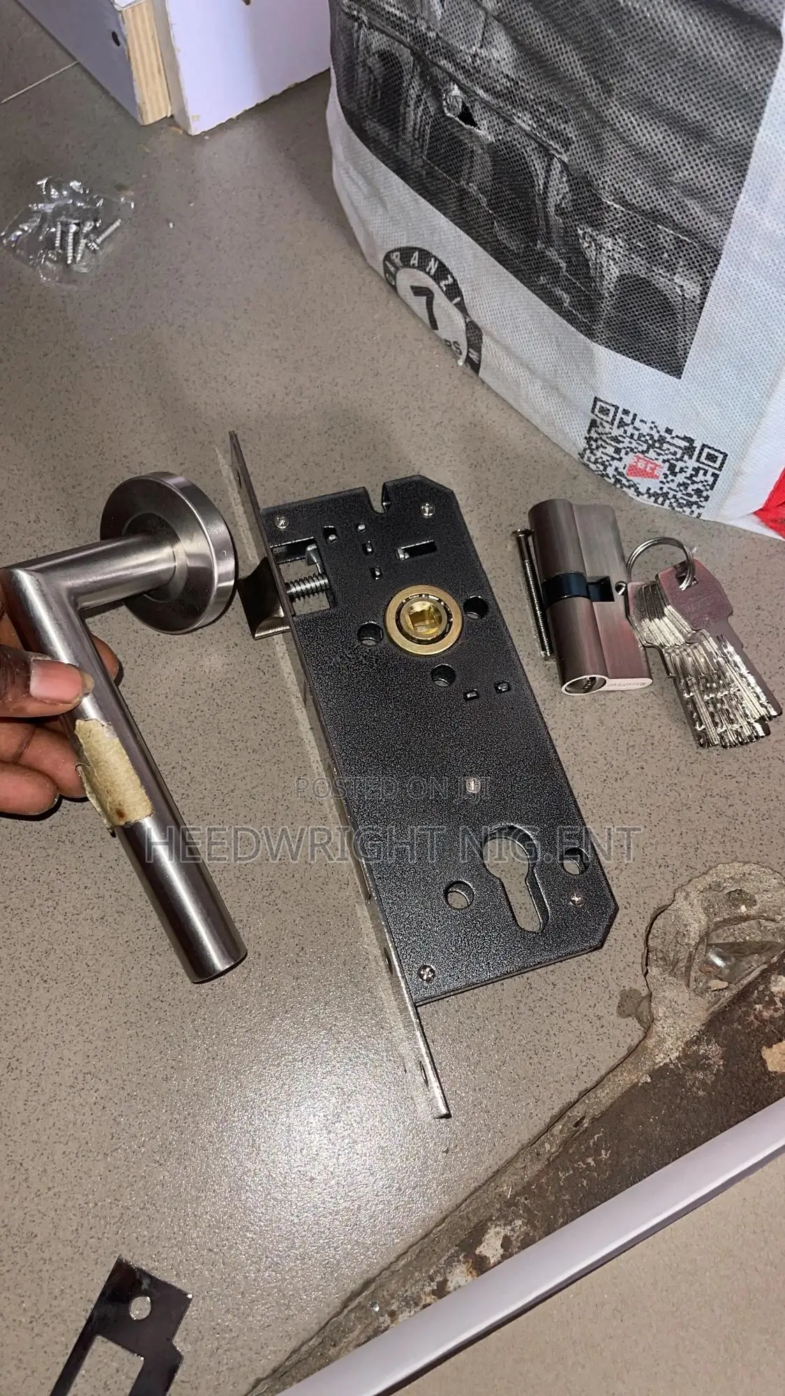 S-Steel Onrose Wooden and Iron Door Lock