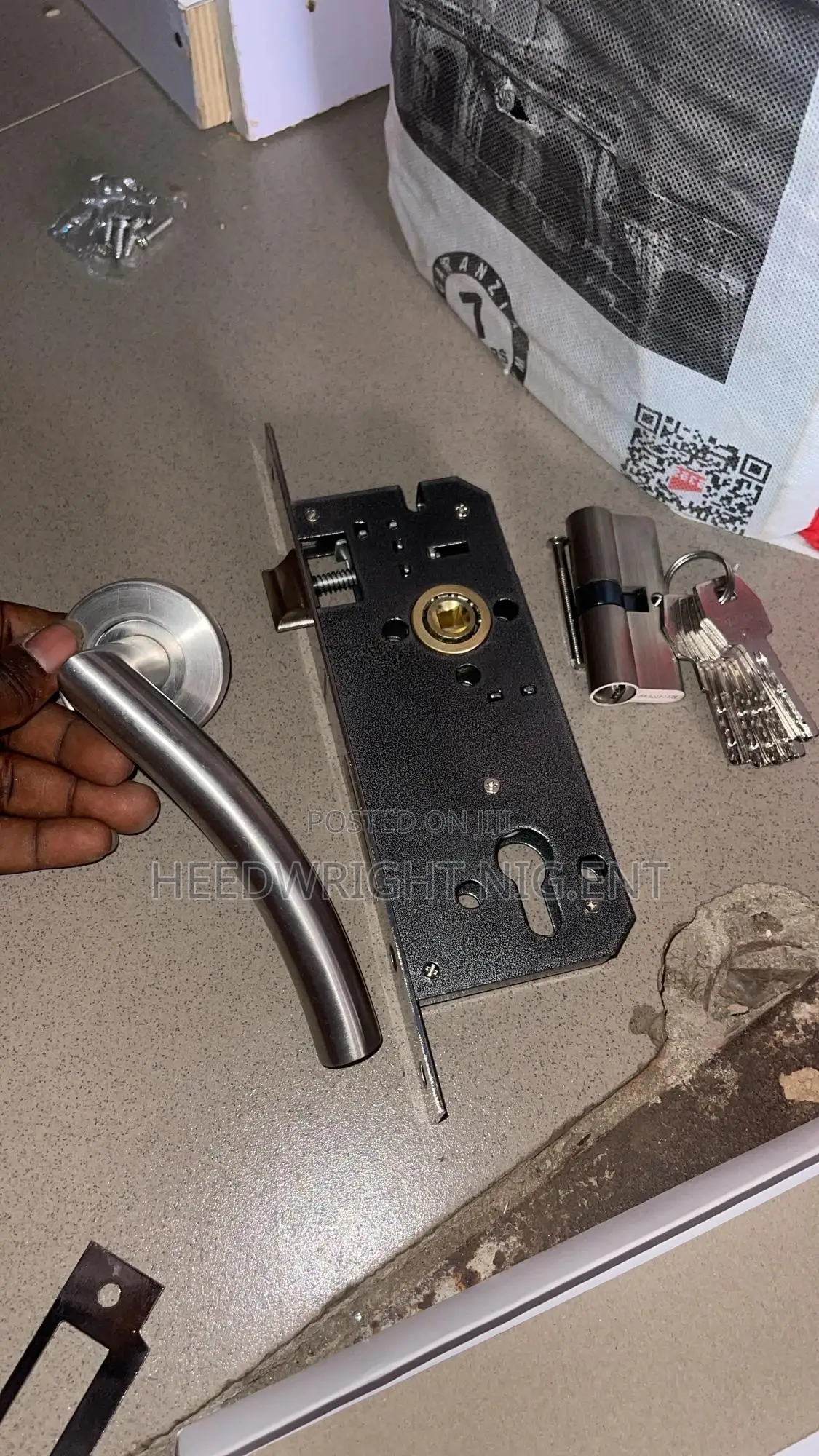 S-Steel Onrose Wooden and Iron Door Lock