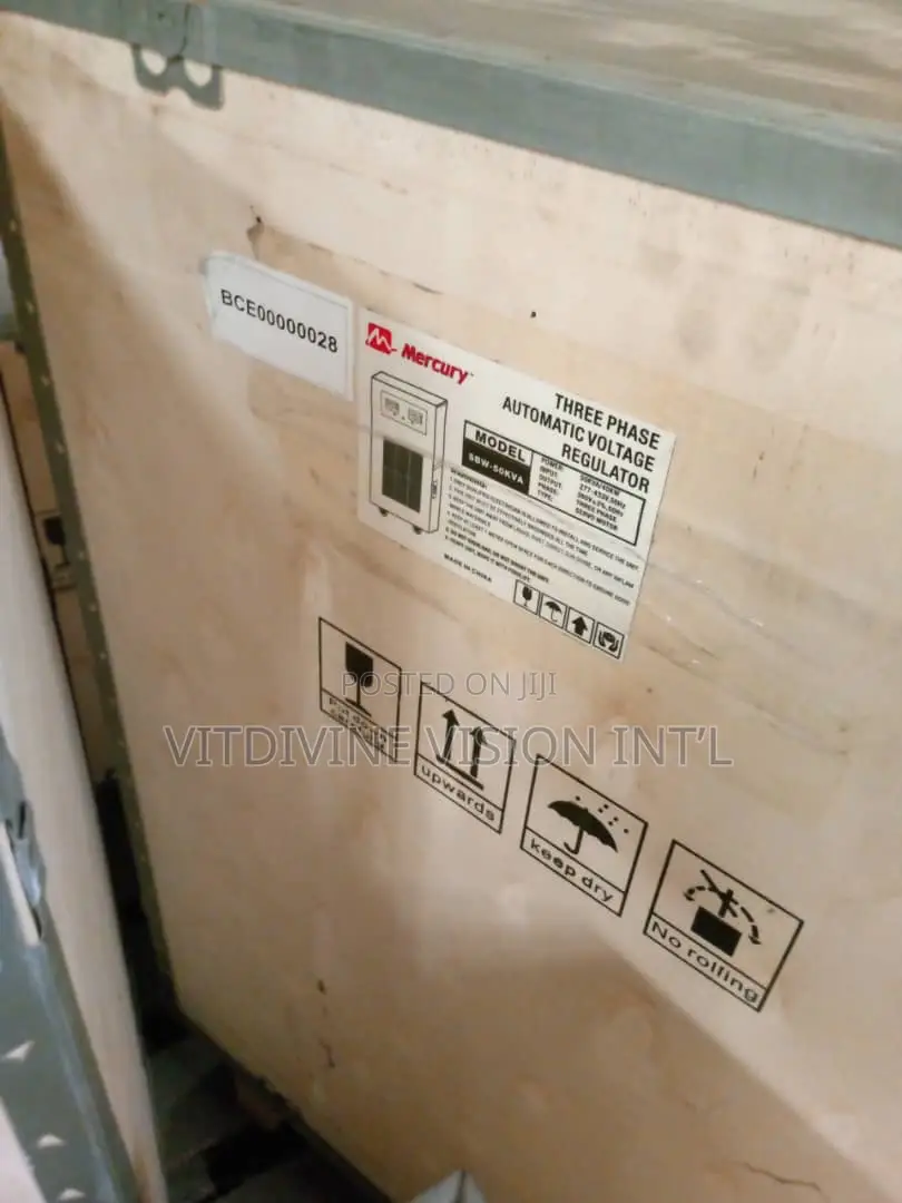 Mercury 50kva Industrial Stabilizer 3/3 Phase in/ Out